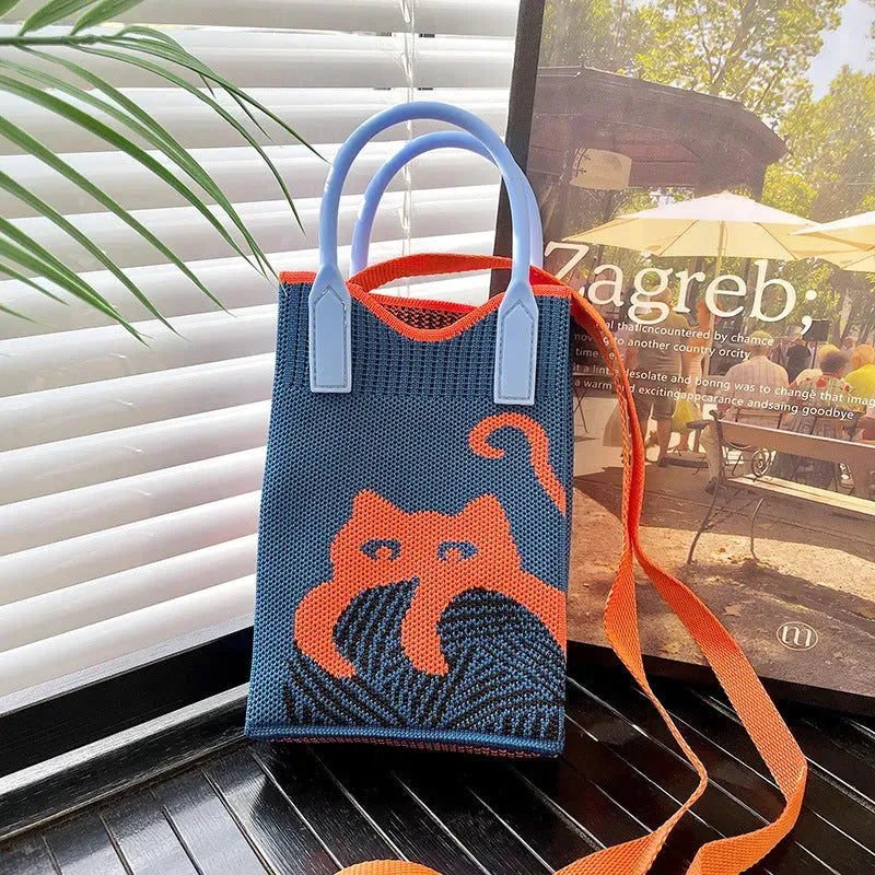 Love Mini Knit Shoulder Crossbody Bag - Bellarte Enchanté Love Mini Knit Shoulder Crossbody Bag